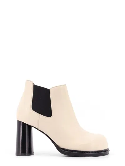 Bottega Veneta Cliff 80 Chelsea Ankle Boots In White