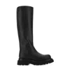 Bottega Veneta Round-headed Boots In Black