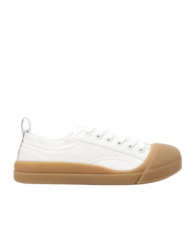 Bottega Veneta Round-headed Casual Shoes In White