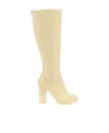 Bottega Veneta Round-headed High-heeled Boots In Nude