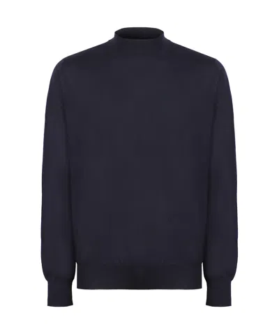 Bottega Veneta Round-neck And Long-sleeved Sweater In Black