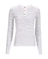 Bottega Veneta Round-neck Long-sleeved Sweater In White