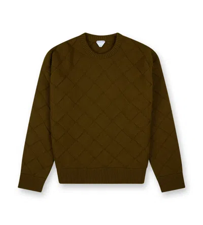 Bottega Veneta Round Neck Sweater In Brown