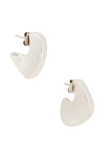 Bottega Veneta Round Sterling Silver Earrings