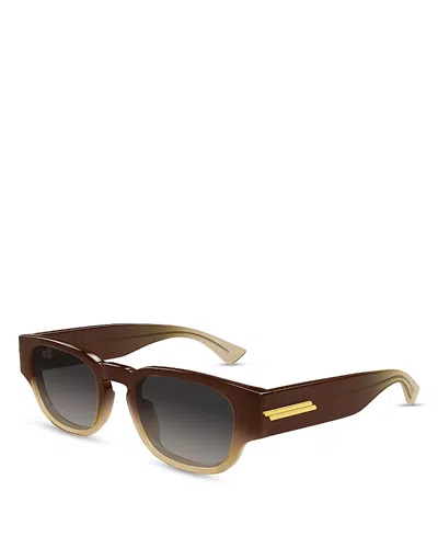 Bottega Veneta Round Sunglasses, 51mm In Brown