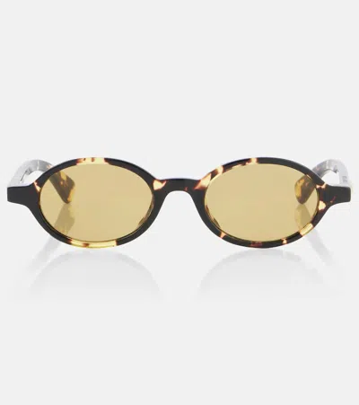Bottega Veneta Round Sunglasses In Brown