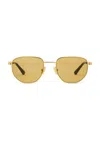 Bottega Veneta Round Sunglasses In Brown