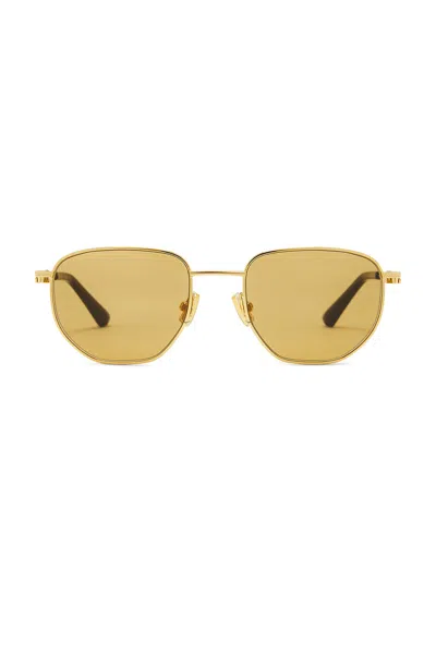 Bottega Veneta Round Sunglasses In Brown