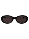 Bottega Veneta Black-black-grey Recycled Acetate Sunglasses In Brown