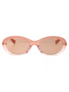 Bottega Veneta Pink-pink-pink Recycled Acetate Sunglasses In Pink