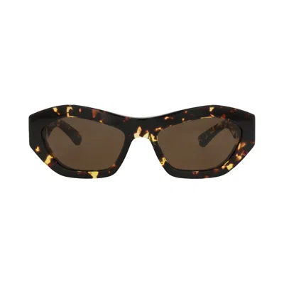 Pre-owned Bottega Veneta Round Sunglasses 'havana/brown' | Women's Size Onesize