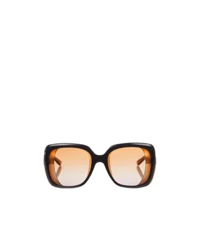 Bottega Veneta Round Sunglasses In Multicolor