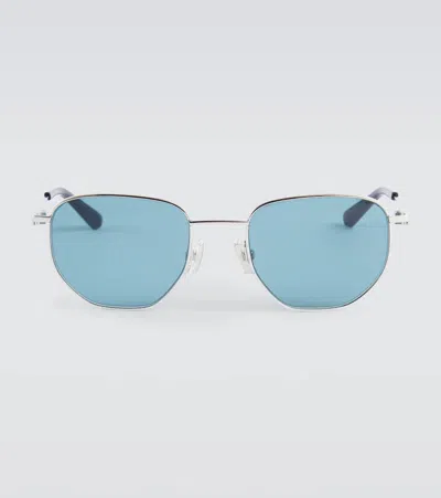 Bottega Veneta Round Sunglasses In Silver