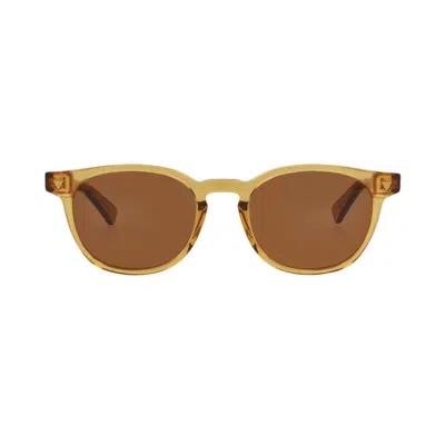 Pre-owned Bottega Veneta Round Sunglasses 'yellow/brown' | Men's Size Onesize