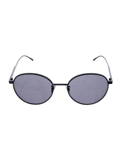 Pre-owned Bottega Veneta Round Tinted Sunglasses In Black