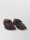 Bottega Veneta Round Toe Suede Loafers With Knot Detail