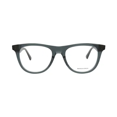 Pre-owned Bottega Veneta Round-frame Acetate Optical Frames 'grey Grey Transparent' | Men's Size Onesize