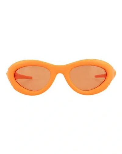 Bottega Veneta Round/oval-frame Injection Sunglasses Sunglasses Orange Size 51 Plastic Material