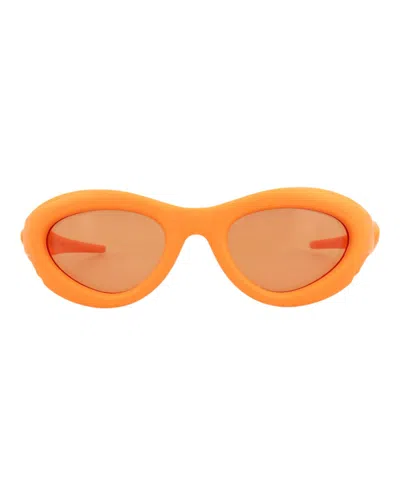 Pre-owned Bottega Veneta Round/ovalframe Injection Sunglasses In Orange (bv1162s/30013384/004)