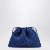 Bottega Veneta Royal Blue Suede Intrecciato Dustbag In Blue