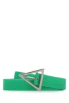 Bottega Veneta Rubber Belt In Green