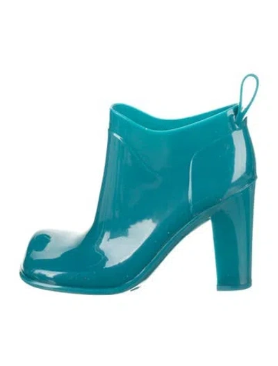 Pre-owned Bottega Veneta Rubber Boots In Blue
