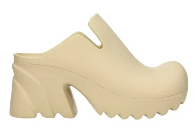 Pre-owned Bottega Veneta Rubber Flash Mules (women's) Sneakers In Beige