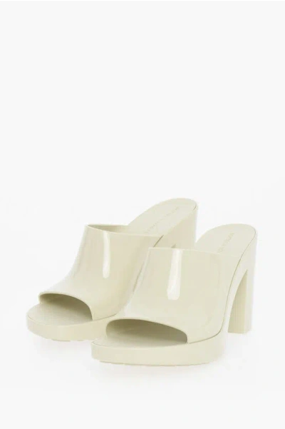 Bottega Veneta Rubber Gleam Heeled Sandals 10cm