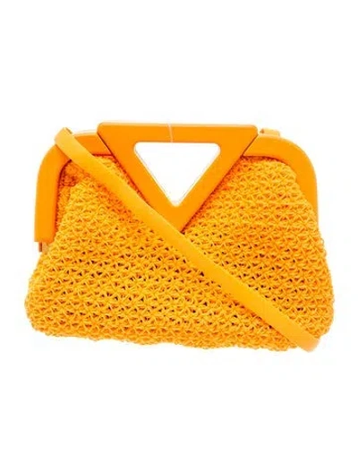 Pre-owned Bottega Veneta Rubber Point In Orange