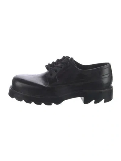 Pre-owned Bottega Veneta Rubber Rain Boots In Black