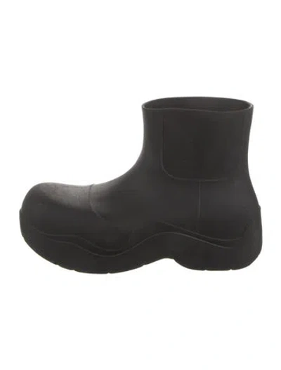 Pre-owned Bottega Veneta Rubber Rain Boots In Brown