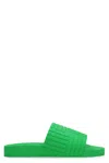 Bottega Veneta Intrecciato Logo-embossed Slides In Green