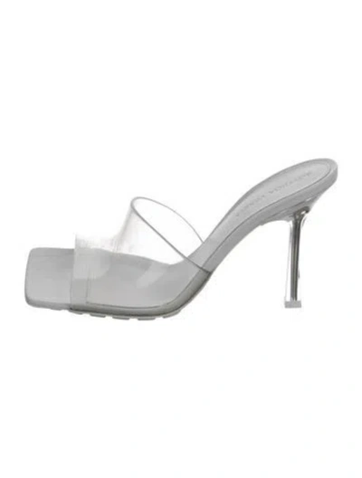 Pre-owned Bottega Veneta Rubber Slides In Transparent