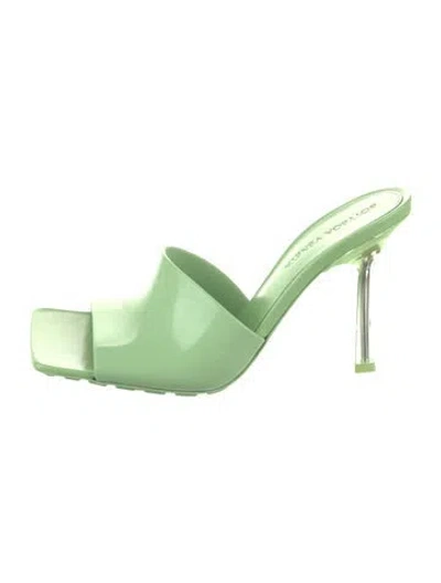 Pre-owned Bottega Veneta Rubber Slides W/ Tags In Green