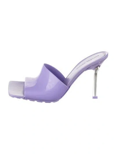 Pre-owned Bottega Veneta Rubber Slides W/ Tags In Purple