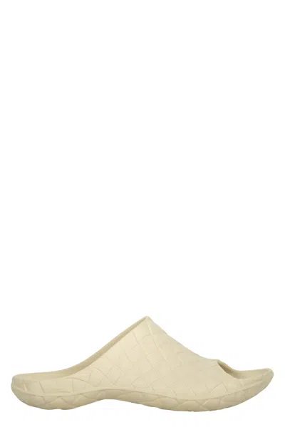 Bottega Veneta Rubber Slides In White