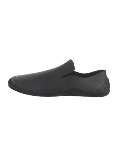 Pre-owned Bottega Veneta Rubber Slippers In Black