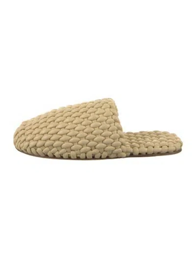 Pre-owned Bottega Veneta Rubber Slippers In Neutral