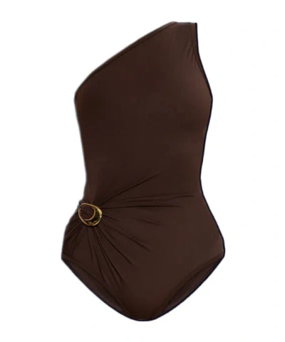 BOTTEGA VENETA BOTTEGA VENETA RUCHED ONE PIECE SWIMSUIT