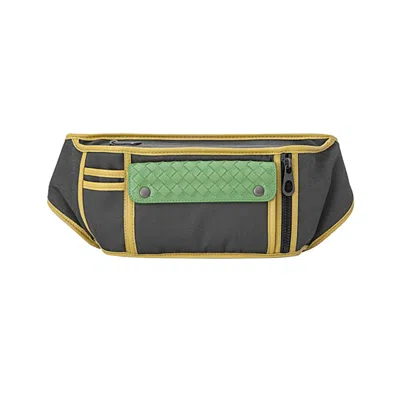 Pre-owned Bottega Veneta Rudder Belt Bag 'grey/yellow' | Women's Size Onesize In Gray