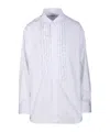 Bottega Veneta Ruffled Detail Shirt In White