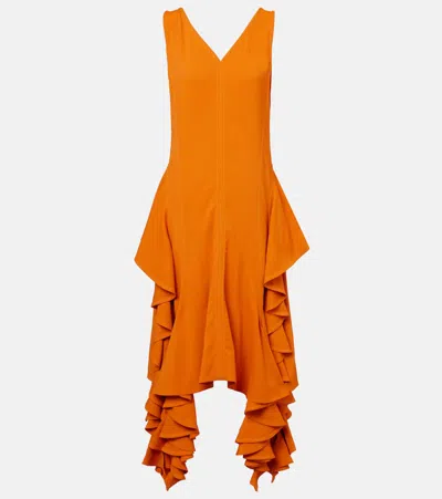 Bottega Veneta Midikleid In Orange
