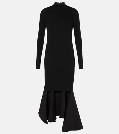BOTTEGA VENETA RUFFLED MIDI DRESS