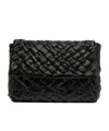 Bottega Veneta Rumple Messenger Crossbody Bag In Black