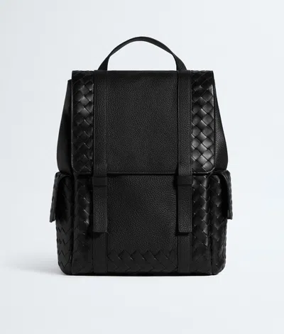 Bottega Veneta Intrecciato Back To School Backpack In Black