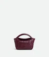 Bottega Veneta Leather Candy Cobble Top-handle Bag In Burgundy