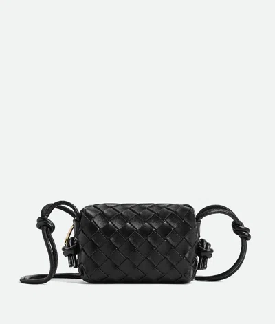 Bottega Veneta Candy Loop Camera Bag In Black