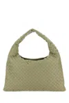 Bottega Veneta Small Hop Leather Shoulder Bag In Travertinemusebra