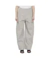 Bottega Veneta Sailor Mid-rise Wide-leg Trousers In Gray