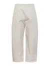Bottega Veneta Sailor Mid-rise Wide-leg Trousers In Gris